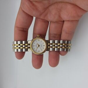 Mathey-Tissot Womens Quartz Watch 19mm White Dial Two Tone Bracelet MT-1634BTT